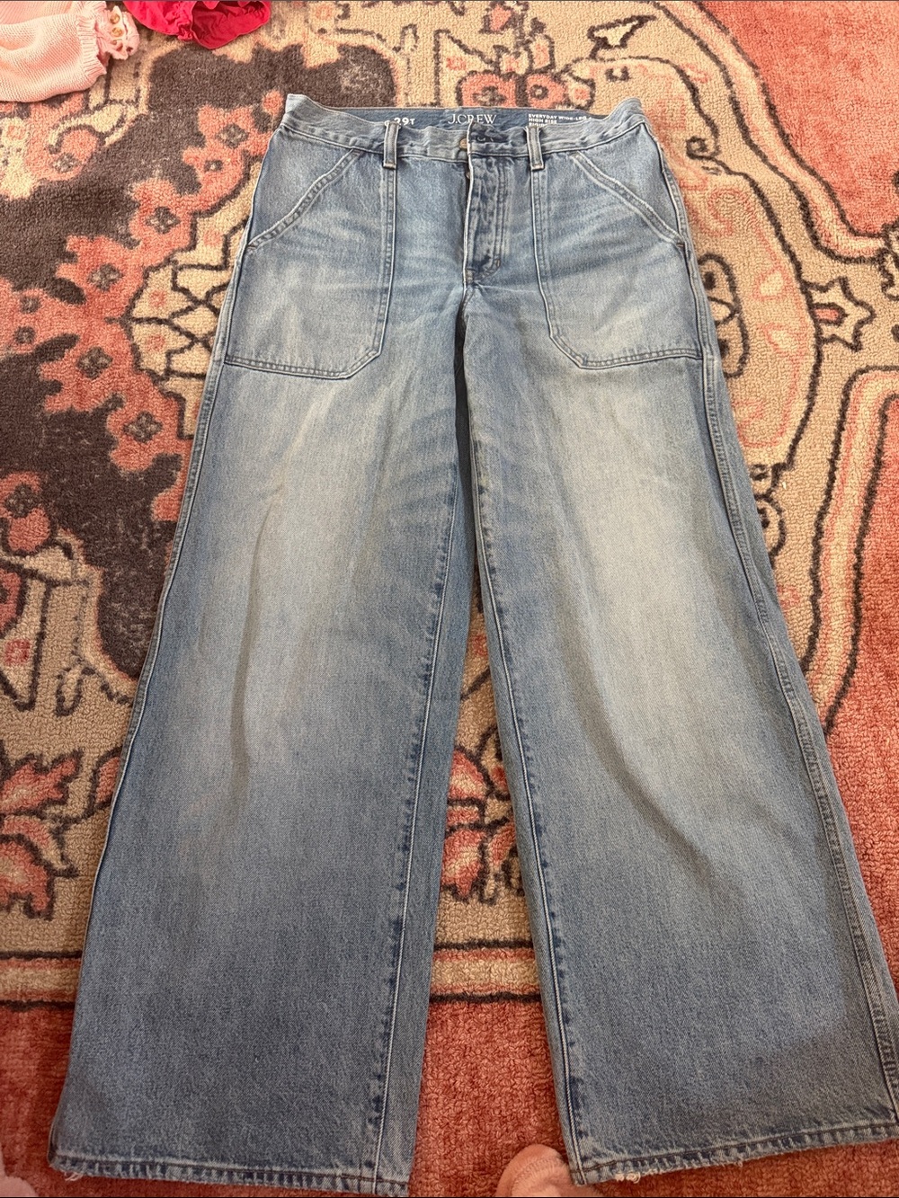 J. Crew Light Blue Wide-Leg Womenโs Jeans